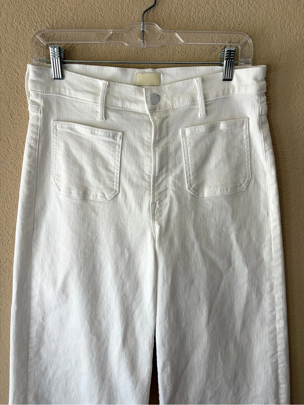 Mother Patch Pocket Undercover Sneak Wide-Leg Jeans in Fairest of Them All 29